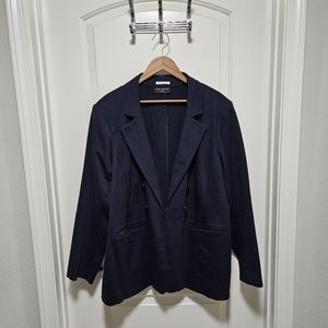 Lane Bryant Ponte Blazer - Navy Blue